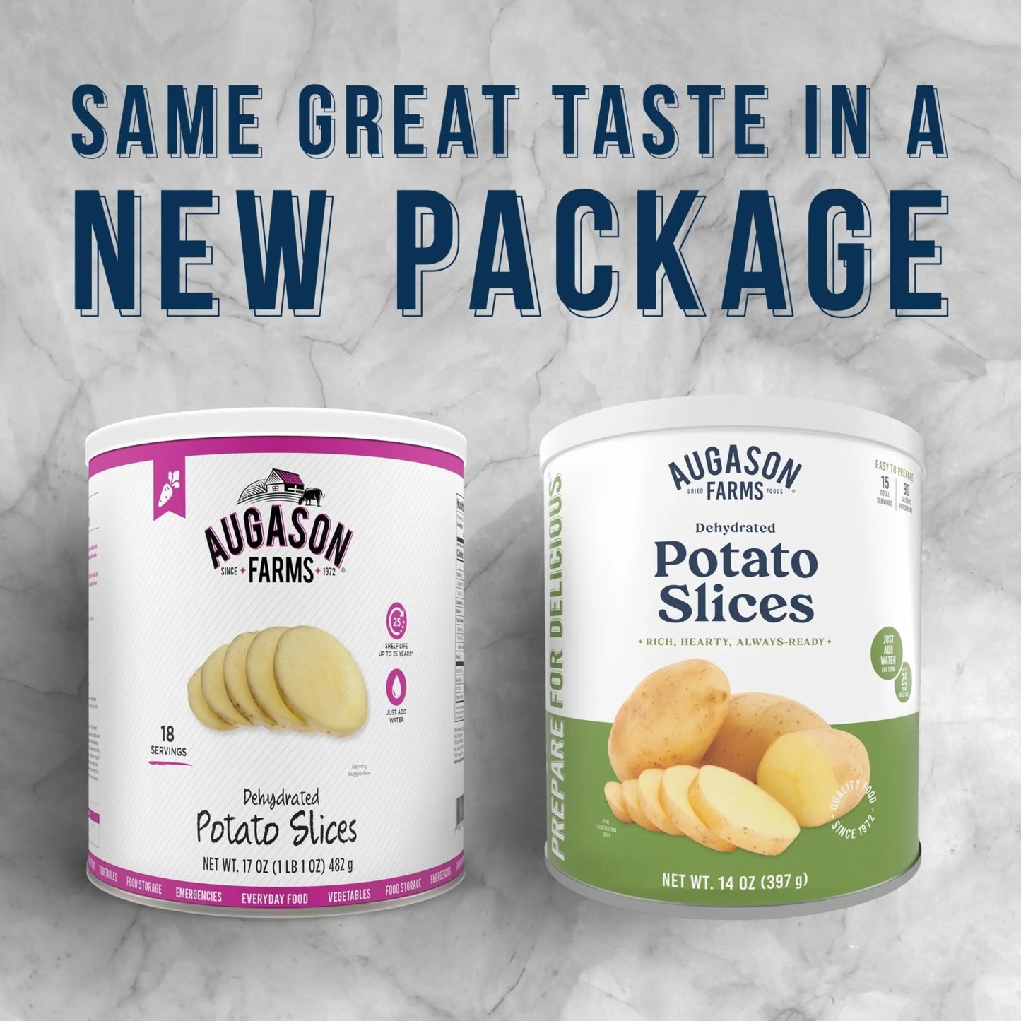 Augason Farms Dehydrated Potato Slices Can, Emergency Food Supply, Everyday Meals (Packaging May Vary) - Fresh Hearth