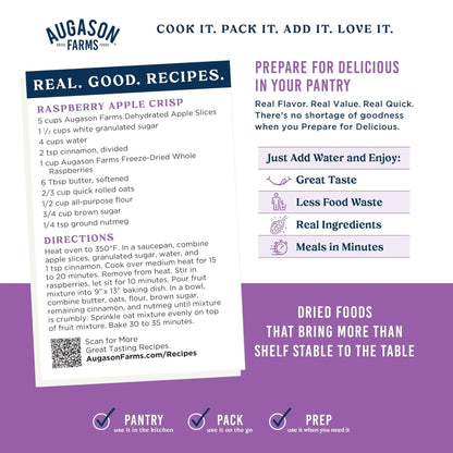 Augason Farms Freeze Dried Whole Raspberries Can, Emergency Food Supply, Everyday Meals, 23 Servings - Fresh Hearth