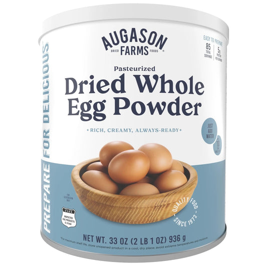 Augason Farms Pasteurized Dried Whole Egg Powder Can, Real Eggs, Emergency Food Supply, Everyday Meals, 85 Servings - Fresh Hearth