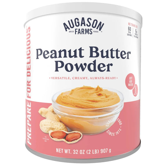 Augason Farms Peanut Butter Powder Can, Emergency Food Supply, Everyday Meals, 60 Servings - Fresh Hearth