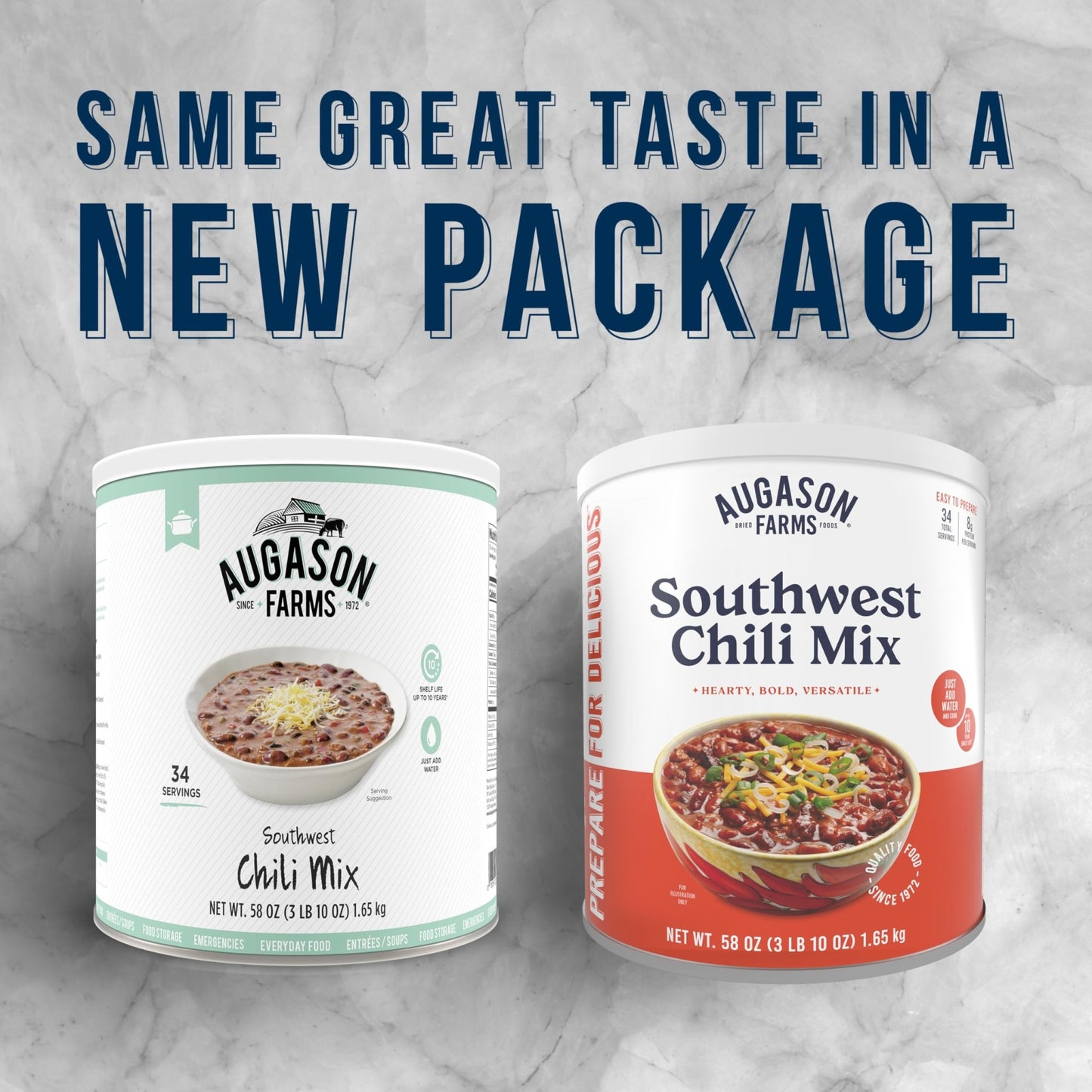 Augason Farms Southwest Chili Mix Can, Certified Gluten Free, Emergency Food Supply, Everyday Meals, 34 Servings - Fresh Hearth