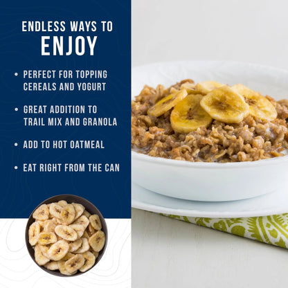 Augason Farms Sweetened Banana Chips Can, Emergency Food Supply, Everyday Meals, 31 Servings (Packaging May Vary) - Fresh Hearth