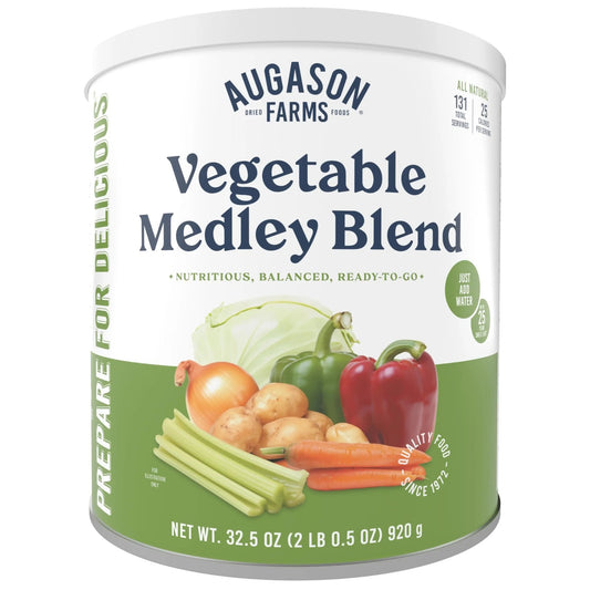 Augason Farms Vegetable Medley Blend Can, Emergency Food Supply, Everyday Meals, 131 Servings - Fresh Hearth