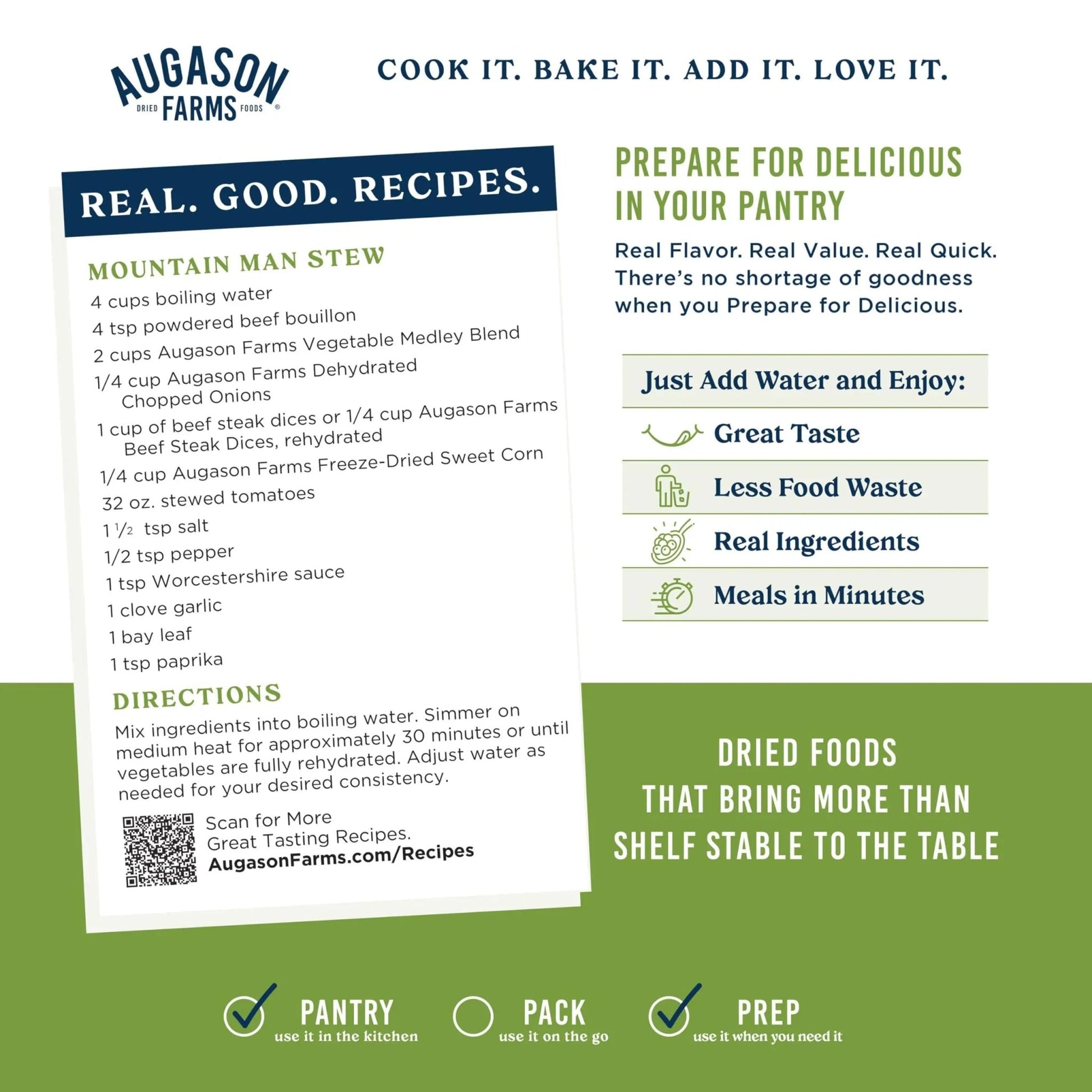 Augason Farms Vegetable Medley Blend Can, Emergency Food Supply, Everyday Meals, 131 Servings - Fresh Hearth