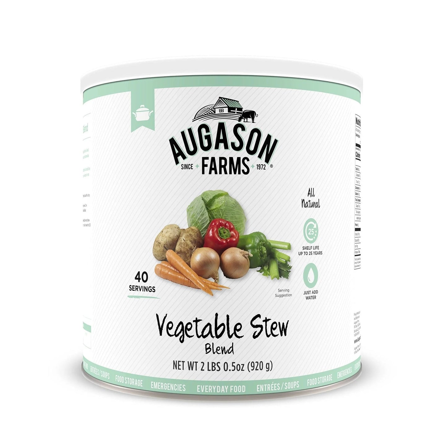Augason Farms Vegetable Medley Blend Can, Emergency Food Supply, Everyday Meals, 131 Servings - Fresh Hearth