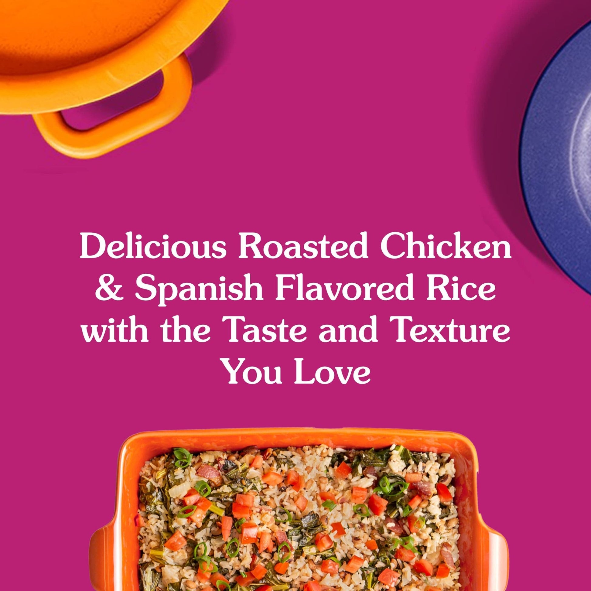 BEN'S ORIGINAL Ready Rice Roasted Chicken and Spanish Style Flavored Rice Variety Pack, Easy Dinner Sides, 8.8 OZ Pouch (Pack of 6) - Fresh Hearth