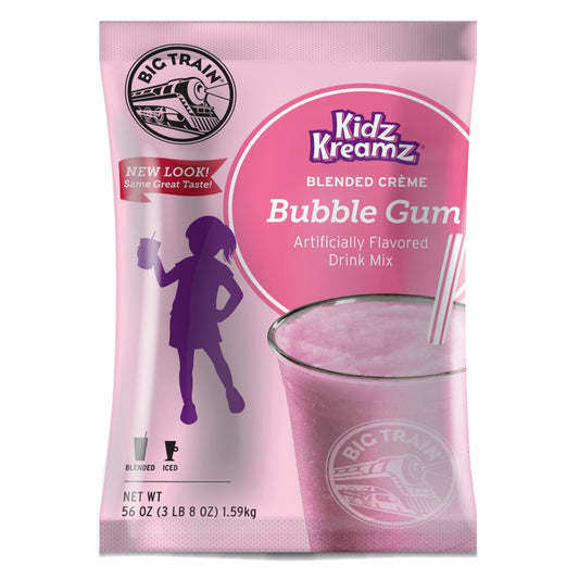 Big Train Kidz Kreamz Bubble Gum Blended Beverage Mix, 3.5 Pound (Pack of 1) - Fresh Hearth