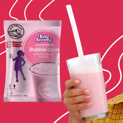 Big Train Kidz Kreamz Bubble Gum Blended Beverage Mix, 3.5 Pound (Pack of 1) - Fresh Hearth
