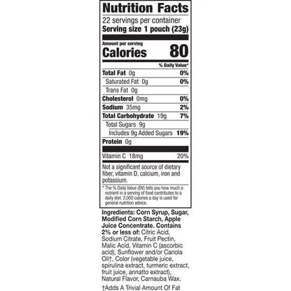 Bluey Fruit Flavored Snacks, Treat Pouches, Gluten Free Snack, Value Pack, 22 Ct, 17.6 oz - Fresh Hearth