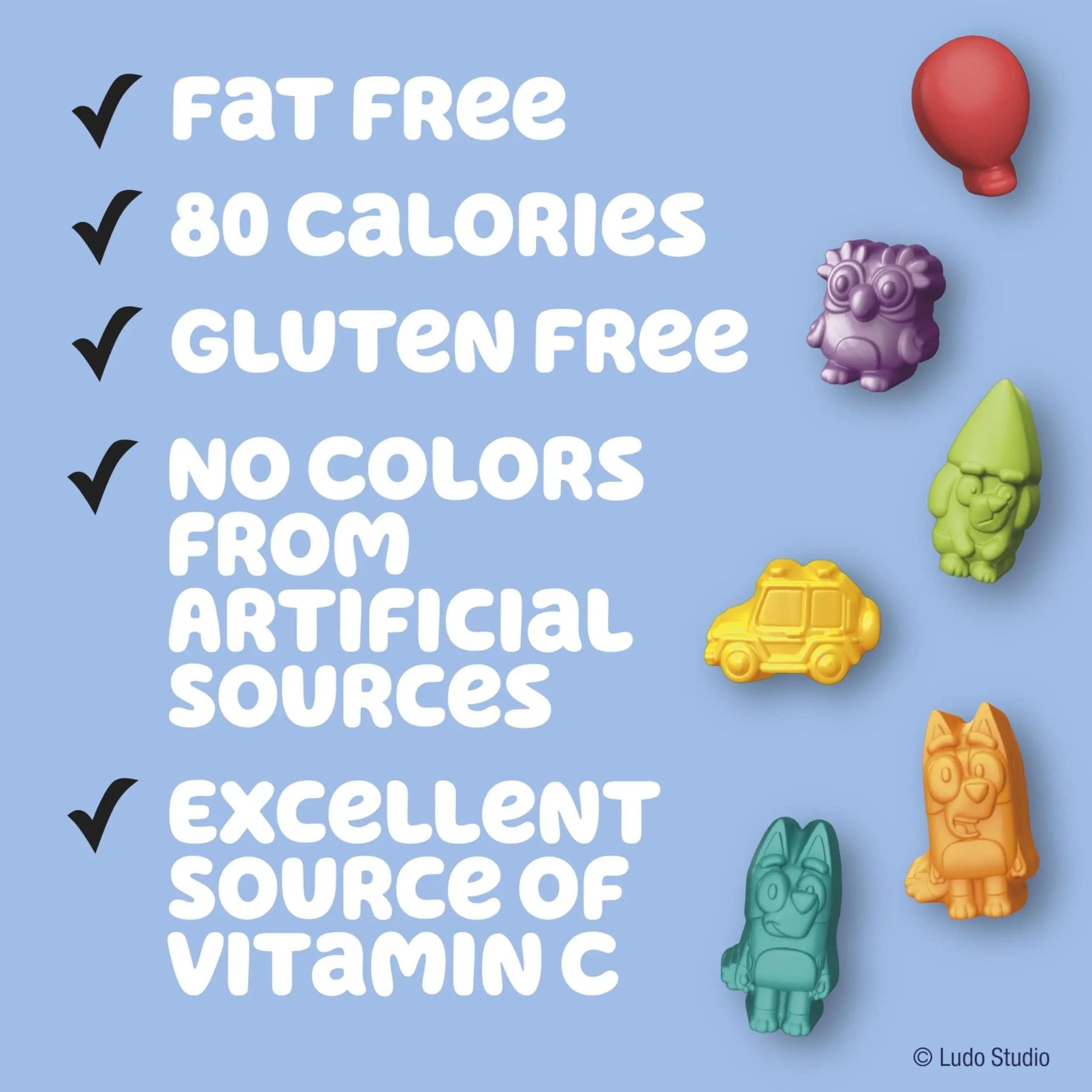 Bluey Fruit Flavored Snacks, Treat Pouches, Gluten Free Snack, Value Pack, 22 Ct, 17.6 oz - Fresh Hearth