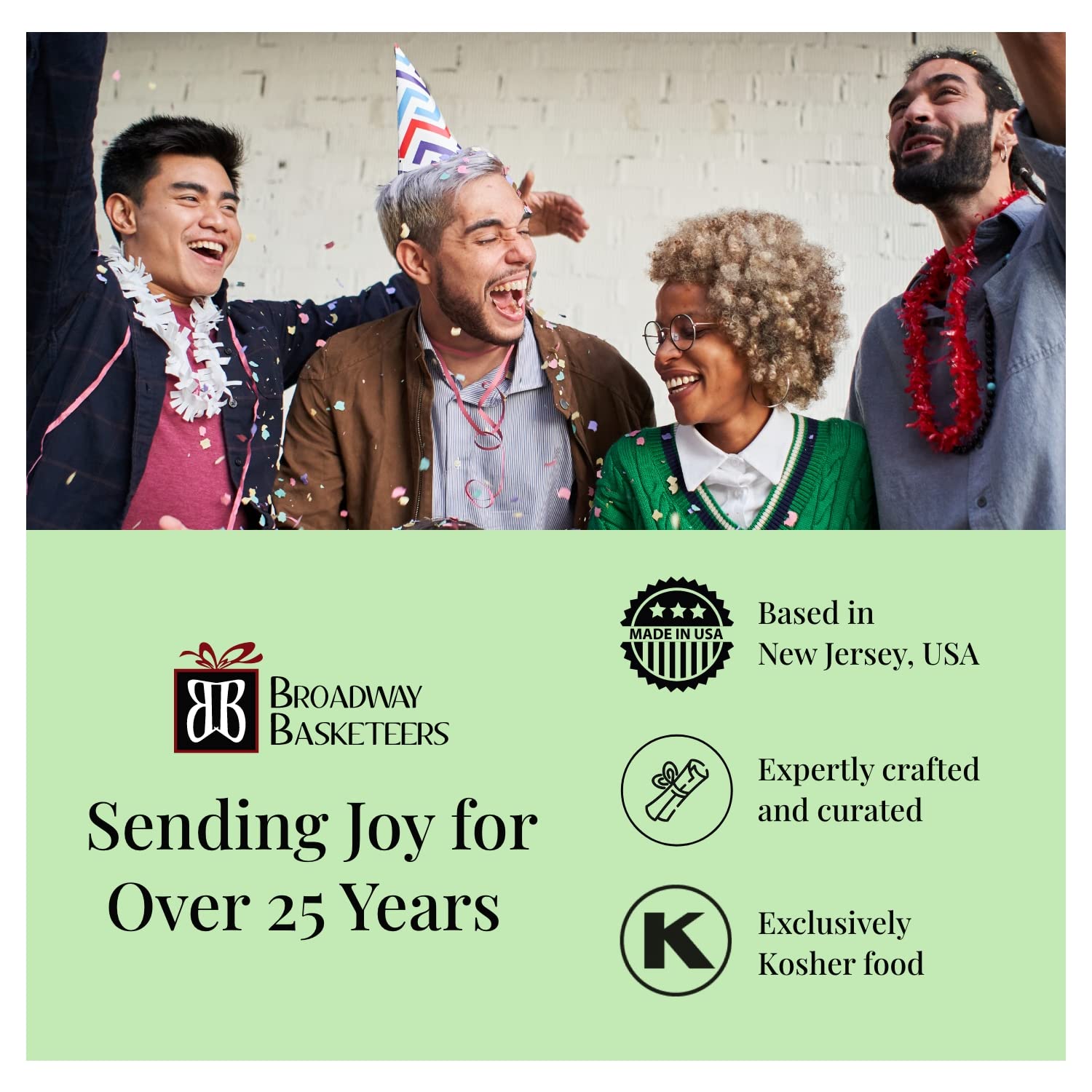 Broadway Basketeers Food Gift Basket Tower Snack Gifts for Women, Men, Families, College, Delivery for Birthday, Sympathy, Appreciation, Thank You, Get Well, Congratulations - Fresh Hearth