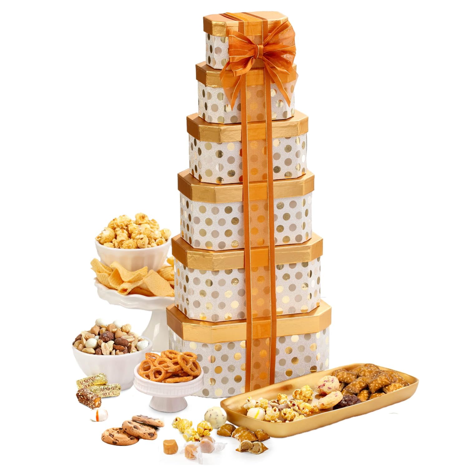 Broadway Basketeers Gourmet Food Gift Basket Snack Gifts for Women, Men, Families, Delivery for, Appreciation, Thank You, Birthday, Corporate, Congratulations - Fresh Hearth