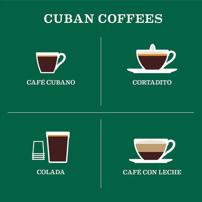 Cafe La Llave Dark Roast Espresso Ground Cuban Coffee, 8.8 oz (Pack of 12) - Rich and Bold - Premium Arabica Beans - Fresh Hearth