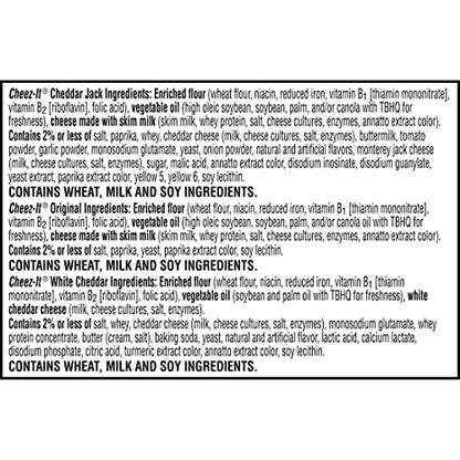Cheez - It Cheese Crackers, Baked Snack Crackers, Lunch Snacks, Variety Pack, 12.1oz Box (12 Packs) - Fresh Hearth