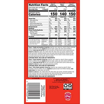 Cheez - It Cheese Crackers, Baked Snack Crackers, Lunch Snacks, Variety Pack, 12.1oz Box (12 Packs) - Fresh Hearth