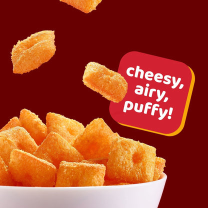 Cheez - It Puff'd Cheesy Baked Snacks, Puffed Snack Crackers, Kids Snacks, Grab N' Go, Double Cheese, 8.4oz Box (12 Pouches) - Fresh Hearth