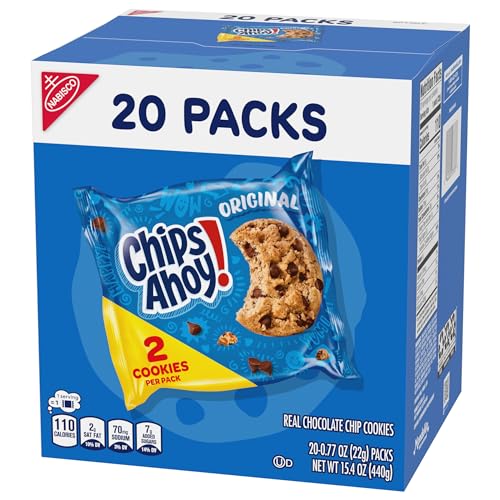 CHIPS AHOY! Original Chocolate Chip Cookies, 20 Snack Packs (2 Cookies Per Pack) - Fresh Hearth