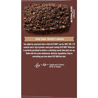 CLIF BAR Minis - Chocolate Brownie Flavor - Made with Organic Oats - 4g Protein - Non - GMO - Plant Based - Snack - Size Energy Bars - 0.99 oz. (20 Pack) - Fresh Hearth