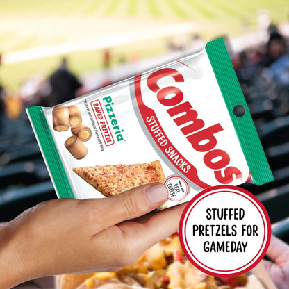 COMBOS Cheese Snacks - Pizzeria Pretzel Baked Snack Packs, Cheese Crackers Snacks, 6.3 - Ounce Bag Bulk Box (Pack of 12) - Fresh Hearth