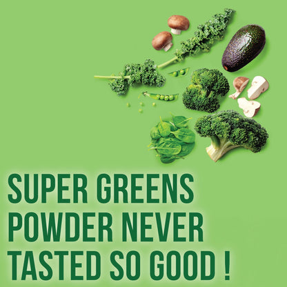 COUNTRY FARMS Organic Super Greens Natural Flavor, 50 Organic Super Foods, Packed with Fiber, USDA Organic Drink Mix, Fruits, Vegetables, Mushrooms & Probiotics, Supports Energy, 6g Fiber - Fresh Hearth