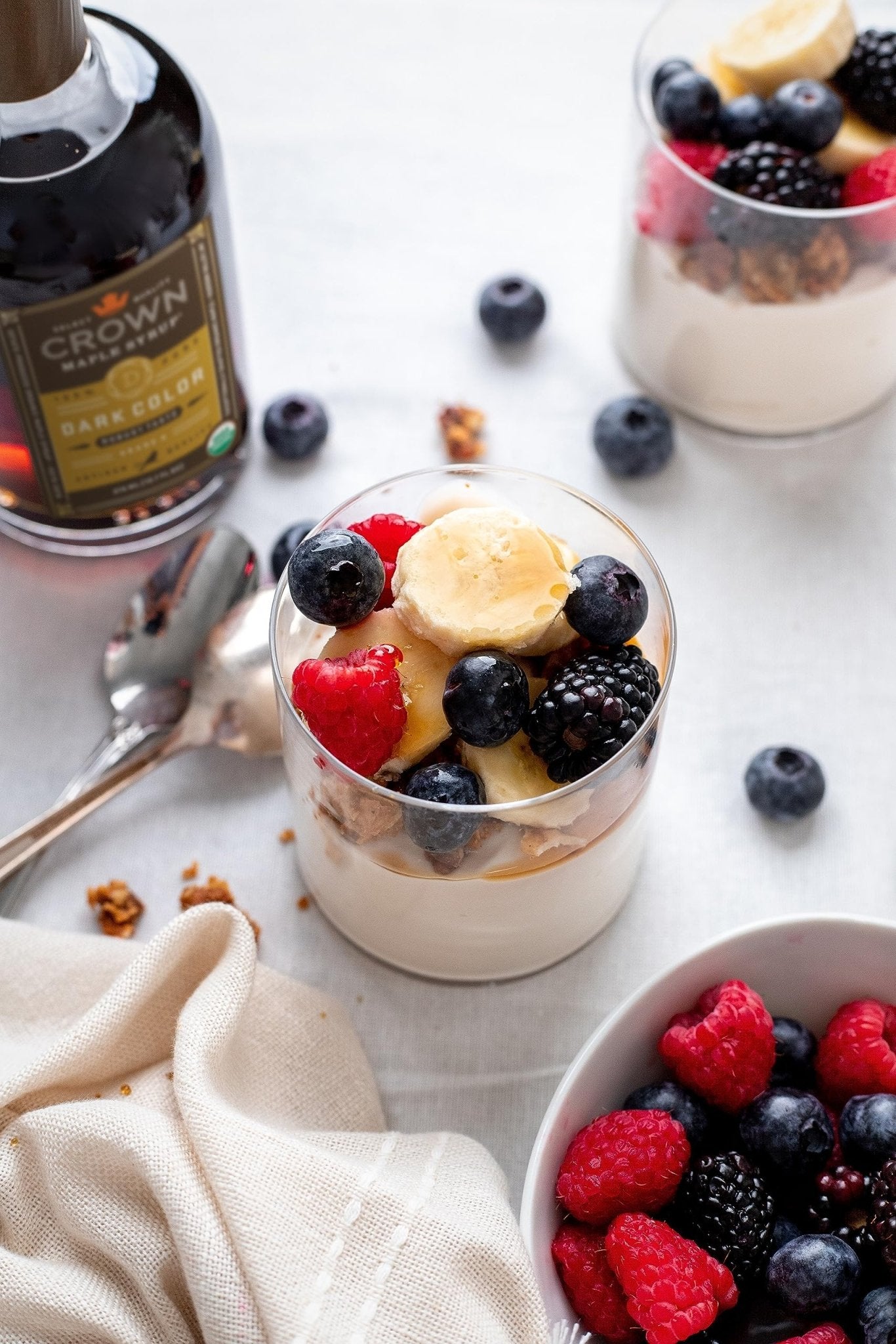 Crown Maple Dark Color, Robust Taste Organic Maple Syrup, 12.7 Fl Oz, 100% Pure, Enhance Cocktails, Marinades and Pancakes - Fresh Hearth