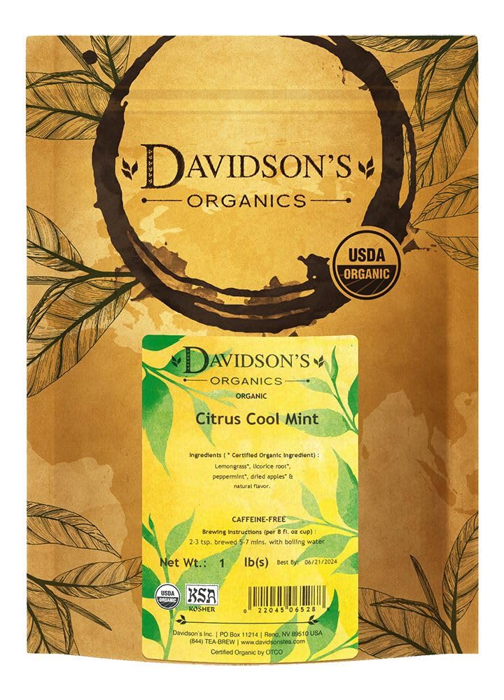 Davidson's Organics, Citrus Cool Mint, Loose Leaf Tea, 16 - Ounce Bag - Fresh Hearth