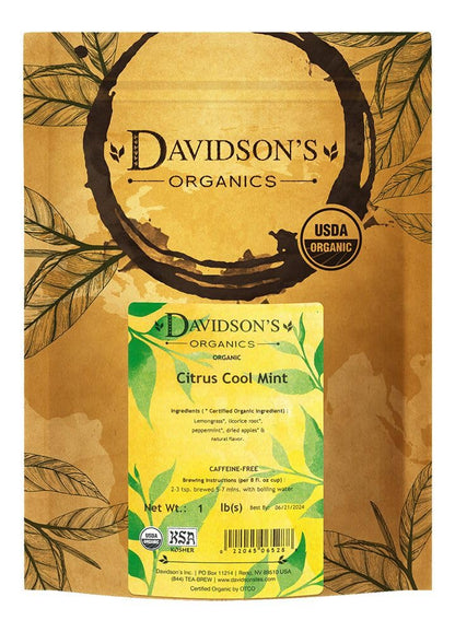 Davidson's Organics, Citrus Cool Mint, Loose Leaf Tea, 16 - Ounce Bag - Fresh Hearth