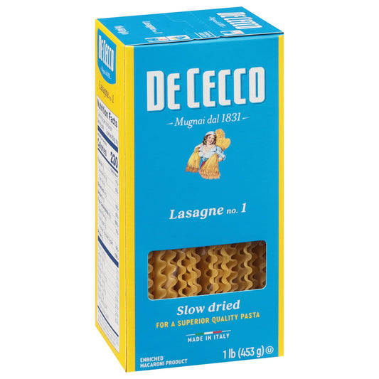 De Cecco Pasta, Lasagne, 16 Oz - Fresh Hearth