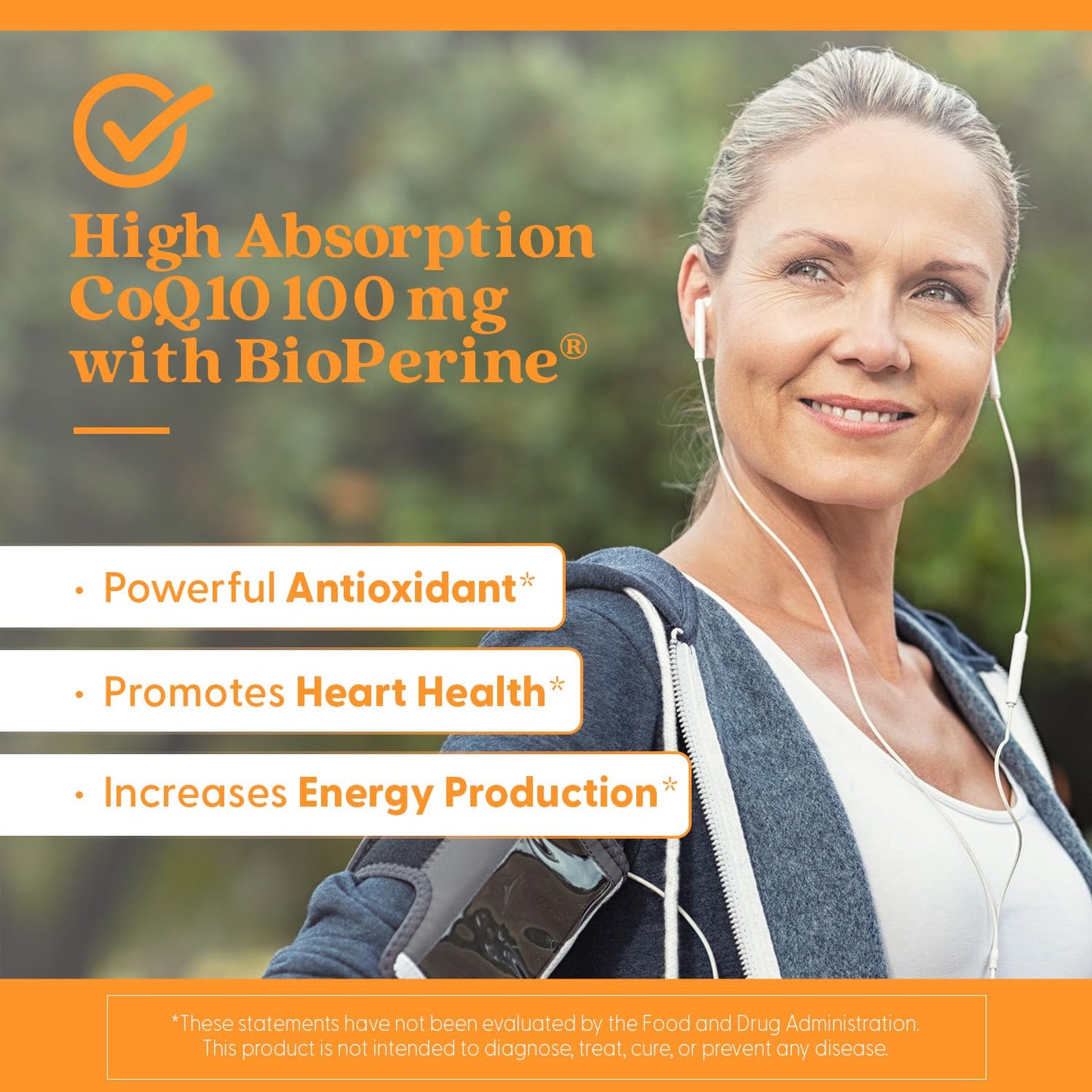 Doctor's Best High Absorption CoQ10 with BioPerine, Gluten Free, Naturally Fermented, Heart Health, Energy Production, 100 mg, 120 Count - Fresh Hearth