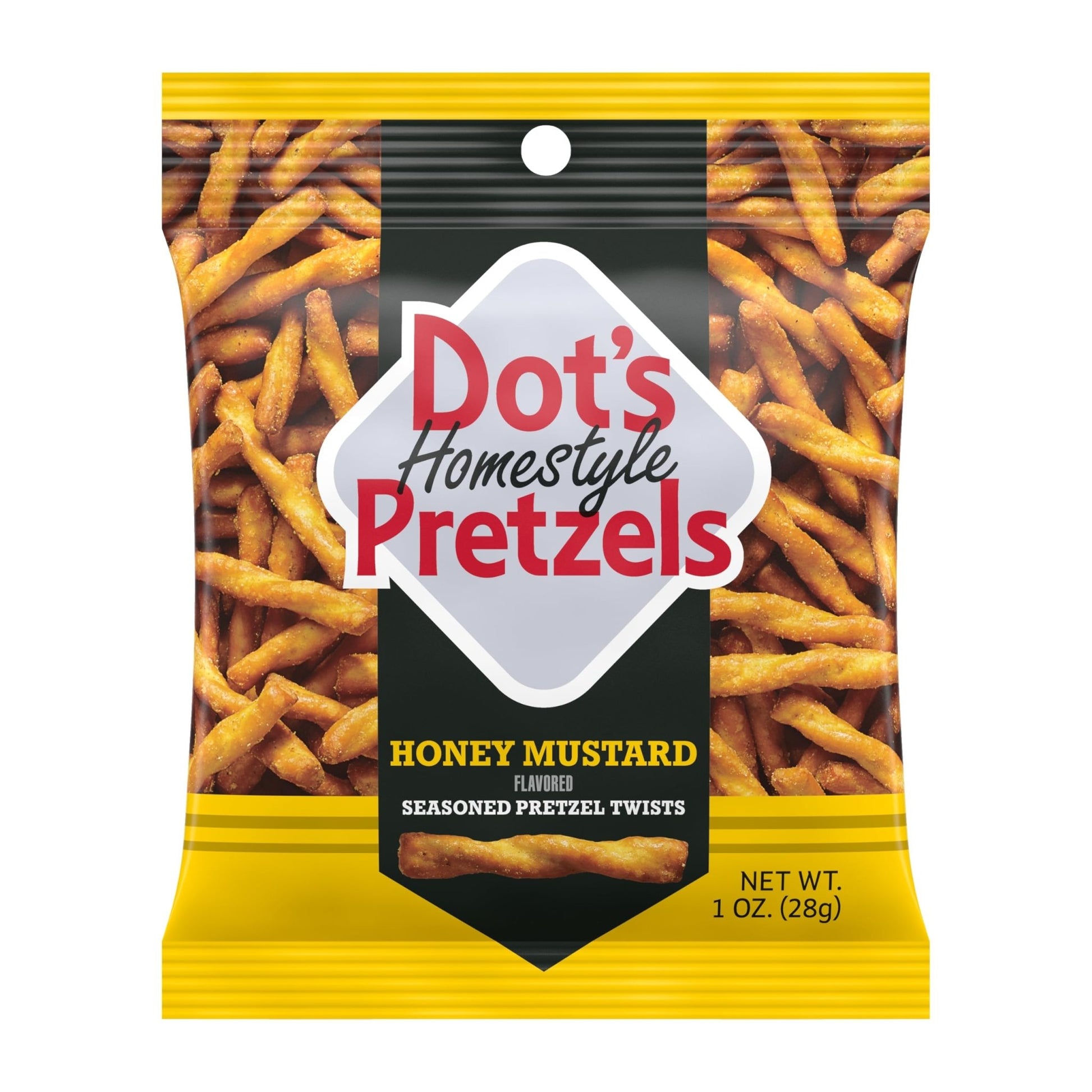 Dot's Pretzels Variety Pack, Original, Honey Mustard, and Parmesan Garlic Twist Snack, 1oz Individually Sized Bags (18 Count) - Fresh Hearth