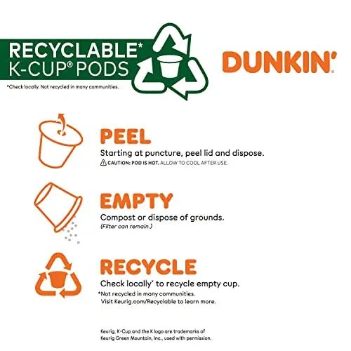 Dunkin' Original Blend Medium Roast Coffee, 128 Keurig K - Cup Pods - Fresh Hearth