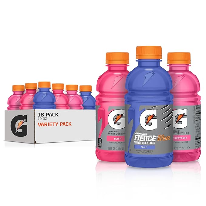 Gatorade Thirst Quencher Sports Drink, Variety Pack, 12 Fl Oz (Pack of 18) - Fresh Hearth