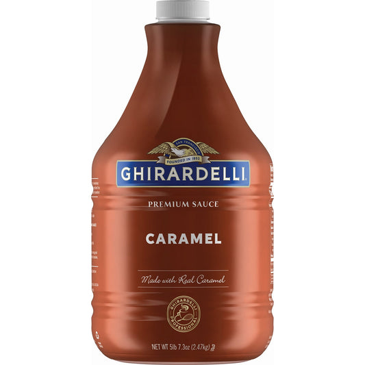 Ghirardelli Chocolate Company Caramel Sauce Pump Bottle, 87.3 oz (Pack of 1) - Fresh Hearth