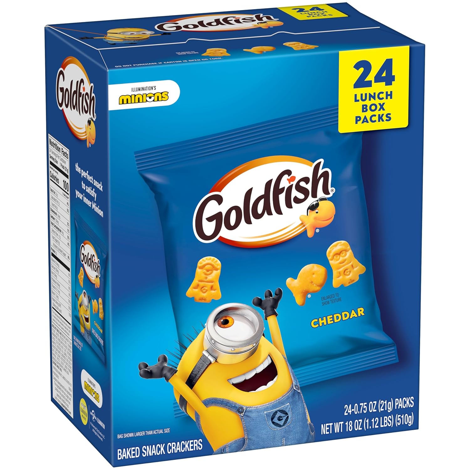 Goldfish crackers Flavor Blasted Xtra Cheddar Cheese Crackers, 24 Summer Snack Packs - Fresh Hearth