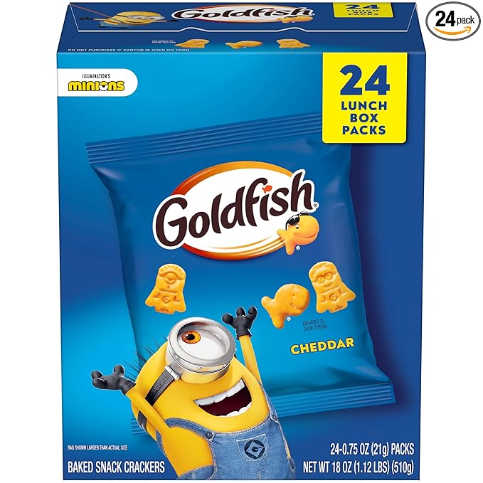 Goldfish crackers Flavor Blasted Xtra Cheddar Cheese Crackers, 24 Summer Snack Packs - Fresh Hearth