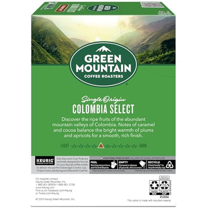 Green Mountain Coffee Roasters Colombia Select Coffee, Keurig Single - Serve K - Cup Pods, Medium Roast Coffee, 96 Count - Fresh Hearth