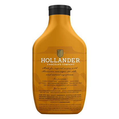 Hollander Caramel Café Sauce | GMO Free, Corn Syrup Free, Soy/Gluten Free |15 fl. oz. Squeeze Bottle | Flip Cap - Fresh Hearth