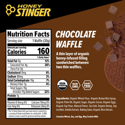 Honey Stinger Energy Waffle - Chocolate - 1oz - Fresh Hearth