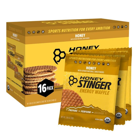 Honey Stinger Organic Honey Waffle Energy Stroopwafel for Exercise, Endurance and Performance Sports Nutrition for Home & Gym, Pre and Post Workout Box of 16 Waffles, 16.96 Ounce (Pack of 16) - Fresh Hearth