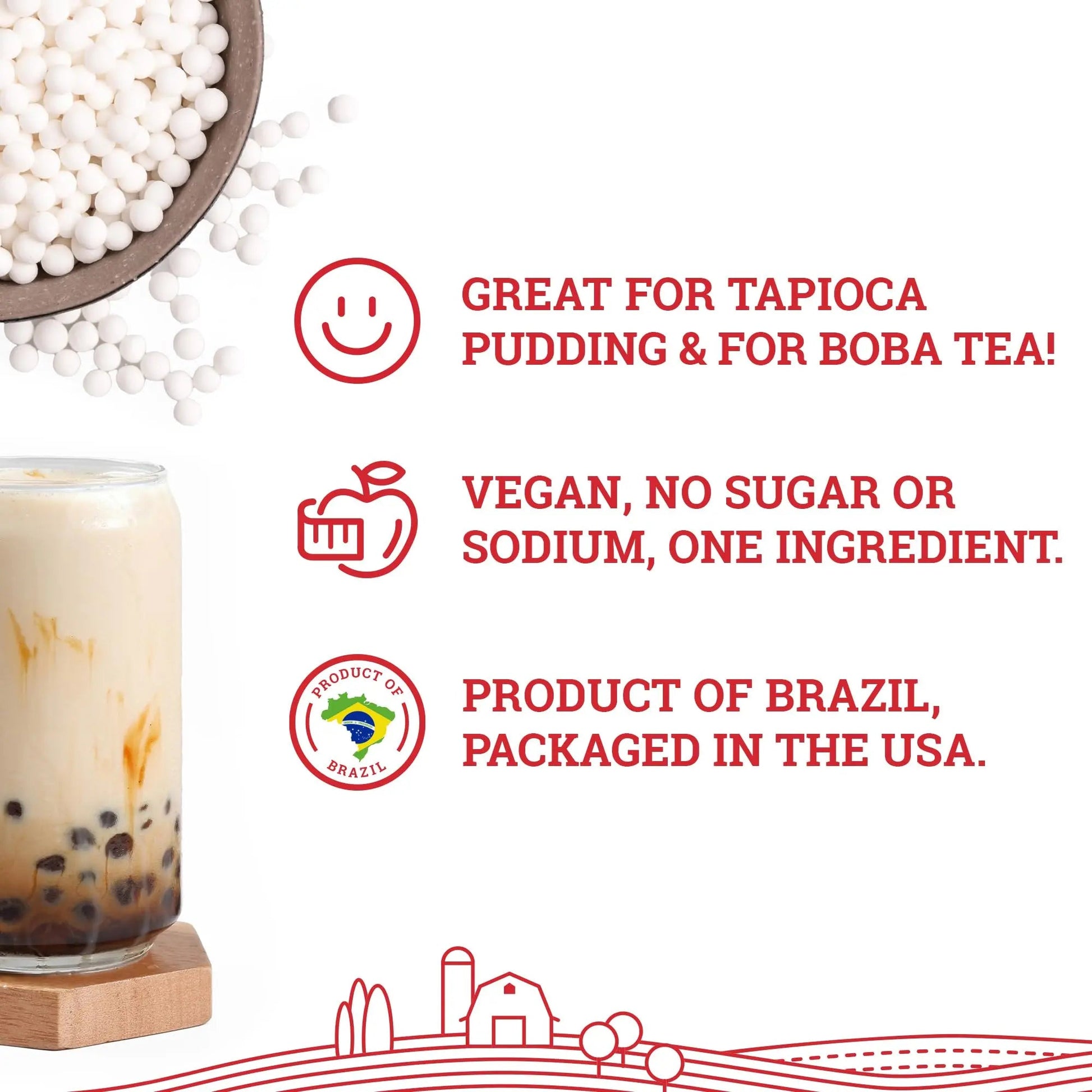 Hoosier Hill Farm Large Tapioca Pearls, 2LB (Pack of 1) - Fresh Hearth