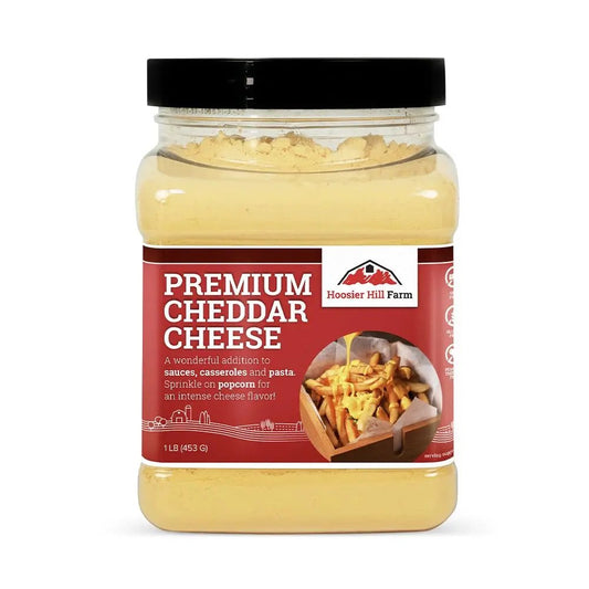 Hoosier Hill Farm Premium Cheddar Cheese Powder (No Artificial Colors), 1LB (Pack of 1) - Fresh Hearth