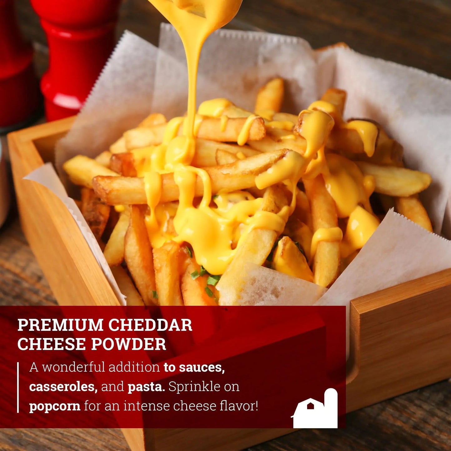 Hoosier Hill Farm Premium Cheddar Cheese Powder (No Artificial Colors), 1LB (Pack of 1) - Fresh Hearth