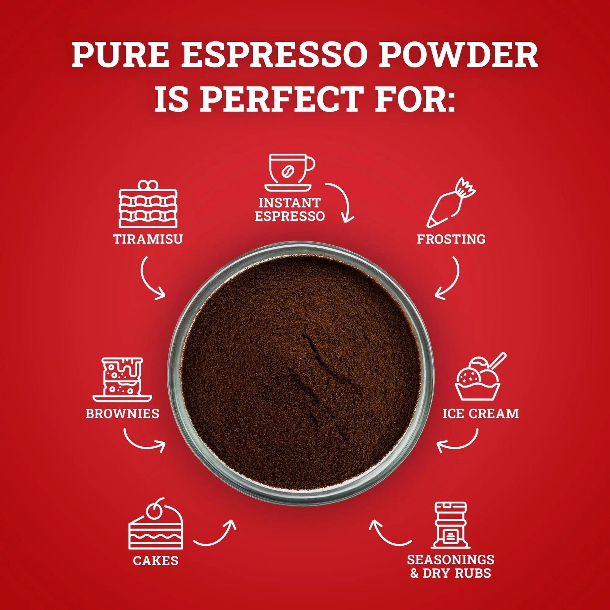 Hoosier Hill Farm Pure Espresso Powder, 8oz (Pack of 1) - Fresh Hearth