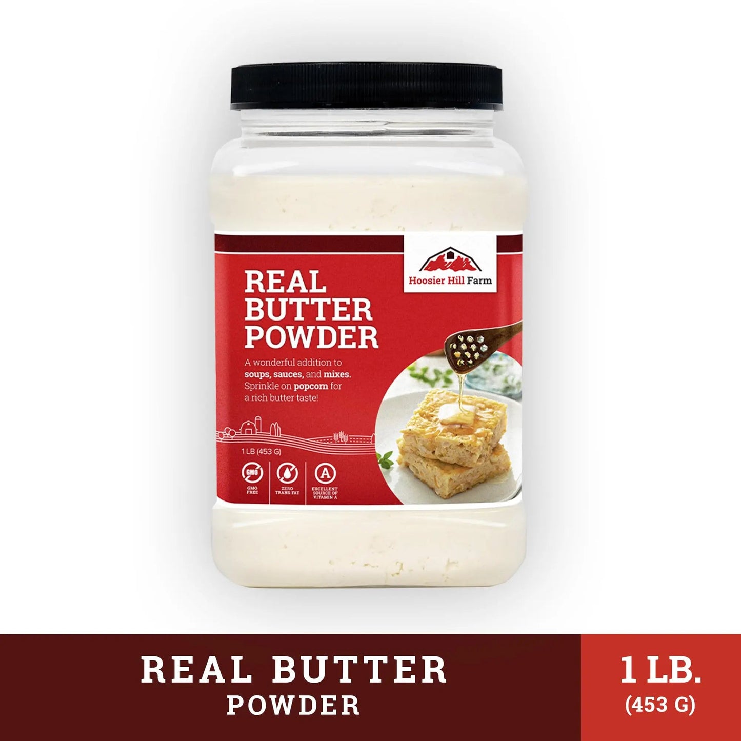 Hoosier Hill Farm Real Butter Powder, 1LB (Pack of 1) - Fresh Hearth