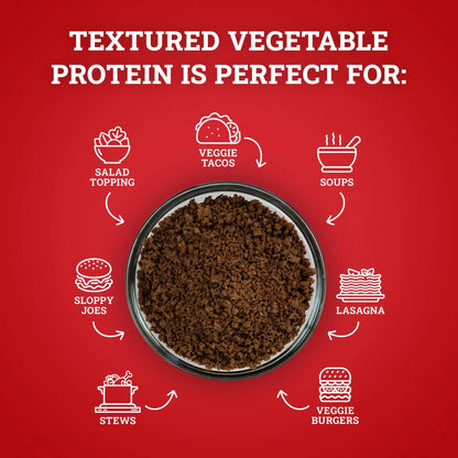 Hoosier Hill Farm Textured Vegetable Protein, 2LB (Pack of 1) - Fresh Hearth