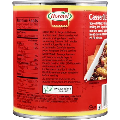 HORMEL Beef Tamales (28 oz): Authentic Flavor, Hearty Meal, Ready in Minutes - Fresh Hearth