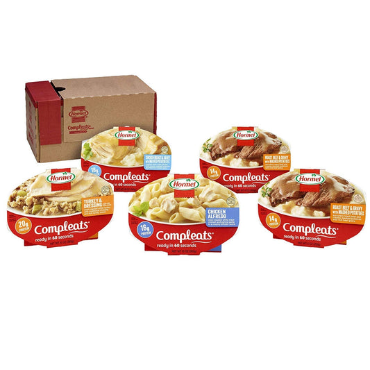 HORMEL COMPLEATS Protein Variety Pack Microwave Trays (Pack of 5) - Fresh Hearth