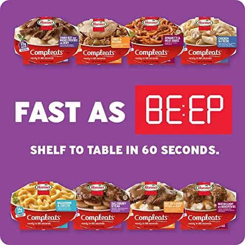HORMEL COMPLEATS Salisbury Steak Microwave Tray, 9 oz. (6 Pack) - Fresh Hearth