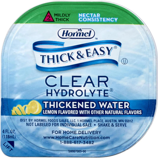 Hormel Thick & Easy® Hydrolyte Nectar Consistency Thickened Water 4 Ounce (Pack of 24) - Fresh Hearth