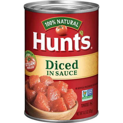 Hunt's Diced Tomatoes in Sauce, 14.5 Oz (Pack of 6) - Fresh Hearth